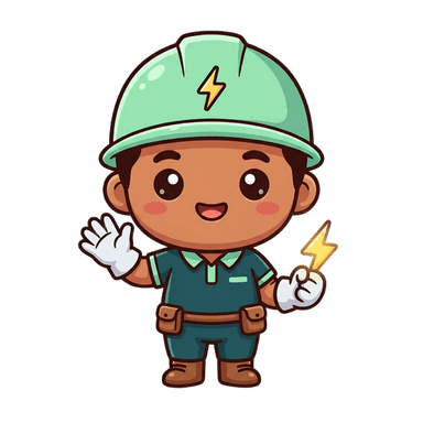 PANELCO III lineman mascot waving hello